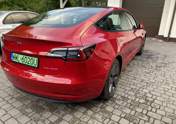 Tesla Model 3 cena 169000 przebieg: 34000, rok produkcji 2022 z Zielonka małe 46